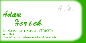 adam herich business card